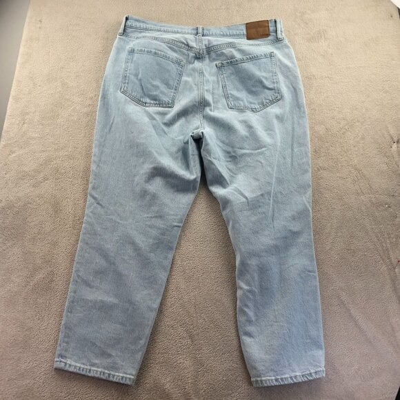 Aeropostale Womens Mom Jeans 16 Regular Blue Light Wash Denim Casual Stretch - Picture 14 of 14